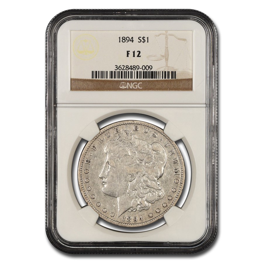 1894 Morgan Dollar Fine-12 NGC