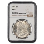 1894 Morgan Dollar MS-61 NGC