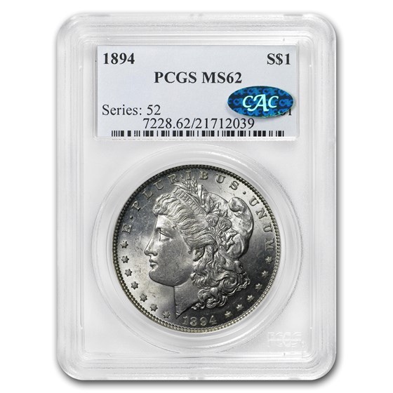 1894 Morgan Dollar MS-62 PCGS (CAC) 1894 Morgan Dollar MS-62 PCGS (CAC)