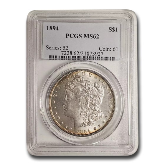 1894 Morgan Dollar MS-62 PCGS 1894 Morgan Dollar MS-62 PCGS