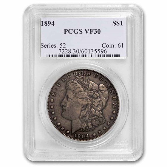 1894 Morgan Dollar VF-30 PCGS 1894 Morgan Dollar VF-30 PCGS