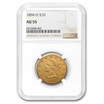 1894-O $10 Liberty Gold Eagle AU-55 NGC