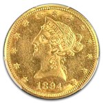 1894-O $10 Liberty Gold Eagle AU-58 PCGS
