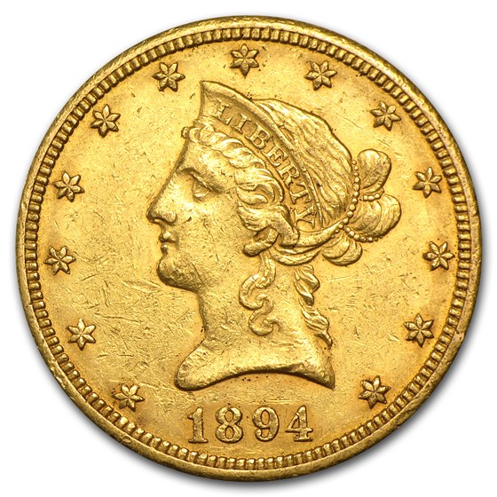 1894-O $10 Liberty Gold Eagle AU 1894-O $10 Liberty Gold Eagle AU