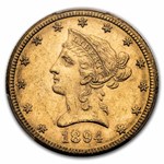 1894-O $10 Liberty Gold Eagle MS-62 PCGS