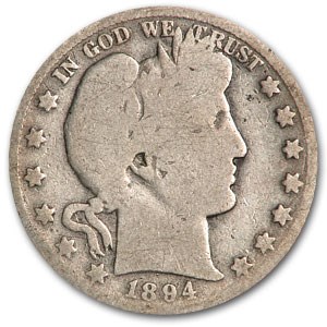 1894-O Barber Half Dollar AG