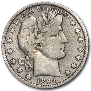 1894-O Barber Half Dollar VF Details (Cleaned) 1894-O Barber Half Dollar VF Details (Cleaned)
