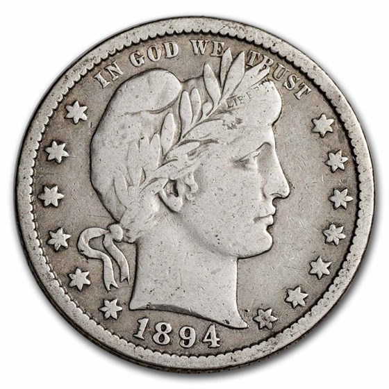 1894-O Barber Quarter Fine 1894-O Barber Quarter Fine