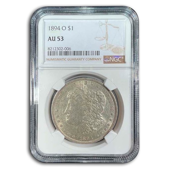 1894-O Morgan Dollar AU-53 NGC 1894-O Morgan Dollar AU-53 NGC