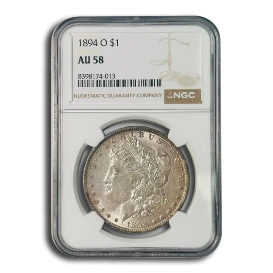 1894-O Morgan Dollar AU-58 NGC