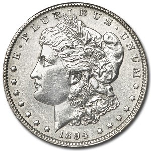 1894-O Morgan Dollar BU Details (Polished)
