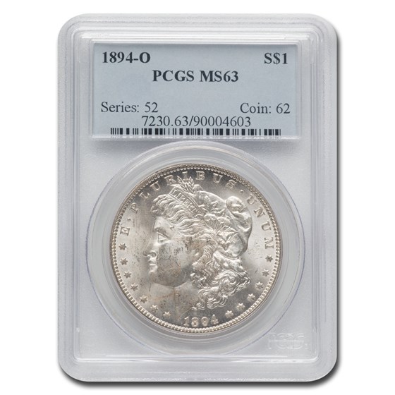 1894-O Morgan Dollar MS-63 PCGS 1894-O Morgan Dollar MS-63 PCGS