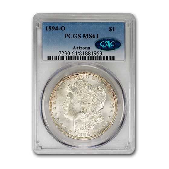 1894-O Morgan Dollar MS-64 PCGS CAC 1894-O Morgan Dollar MS-64 PCGS CAC