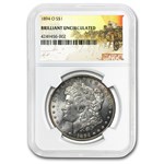 1894-O Stage Coach Silver Dollar BU NGC