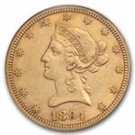 1894-S $10 Liberty Gold Eagle AU-50 NGC