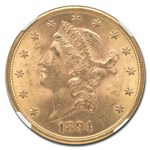 1894-S $20 Liberty Gold Double Eagle MS-62 NGC