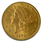 1894-S $20 Liberty Gold Double Eagle MS-62 PCGS