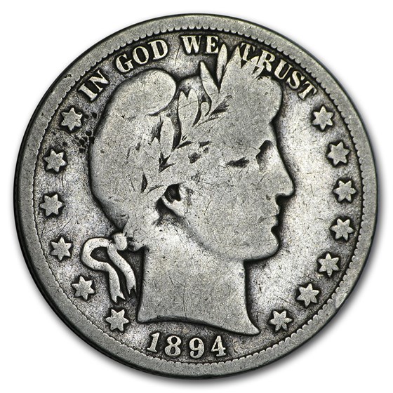 1894-S Barber Half Dollar Good 1894-S Barber Half Dollar Good