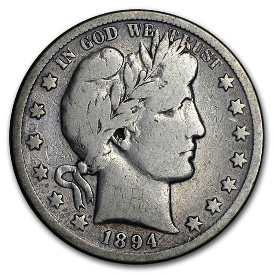 1894-S Barber Half Dollar VG 1894-S Barber Half Dollar VG