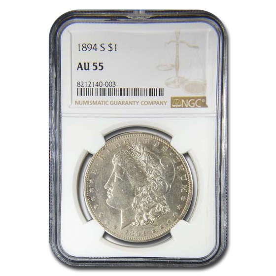 1894-S Morgan Dollar AU-55 NGC 1894-S Morgan Dollar AU-55 NGC