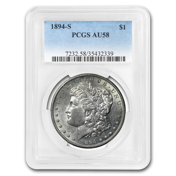 1894-S Morgan Dollar AU-58 PCGS 1894-S Morgan Dollar AU-58 PCGS