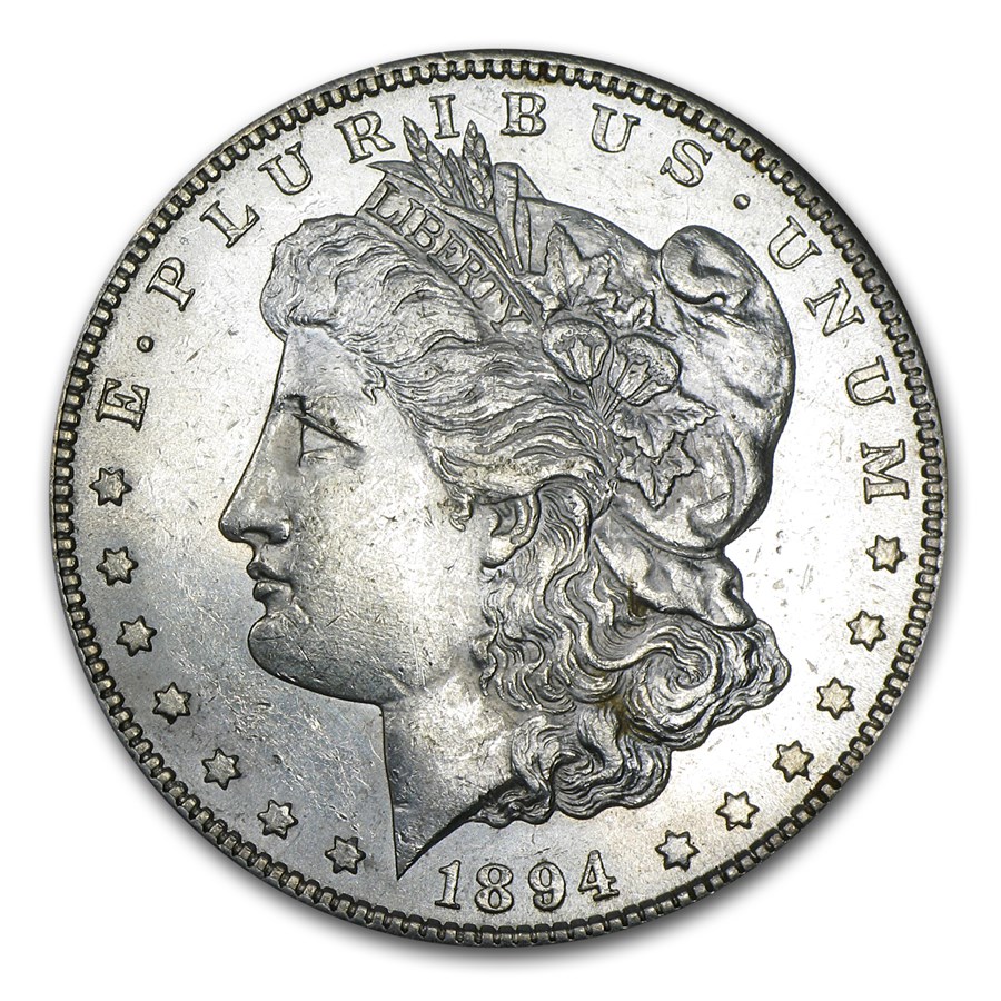 1894-S Morgan Dollar BU Details (Hairlines)