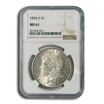 1894-S Morgan Dollar MS-61 NGC