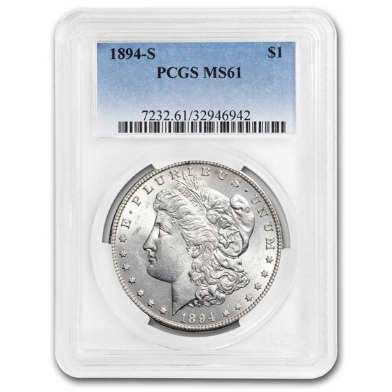1894-S Morgan Dollar MS-61 PCGS 1894-S Morgan Dollar MS-61 PCGS