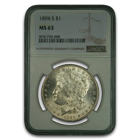 1894-S Morgan Dollar MS-63 NGC