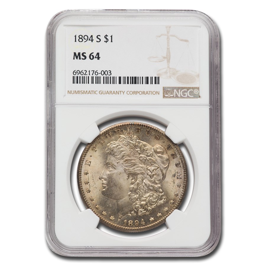 1894-S Morgan Dollar MS-64 NGC