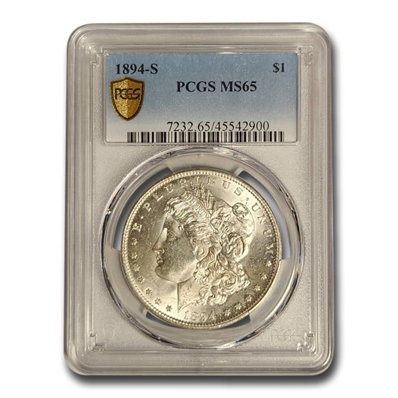 1894-S Morgan Dollar MS-65 PCGS 1894-S Morgan Dollar MS-65 PCGS
