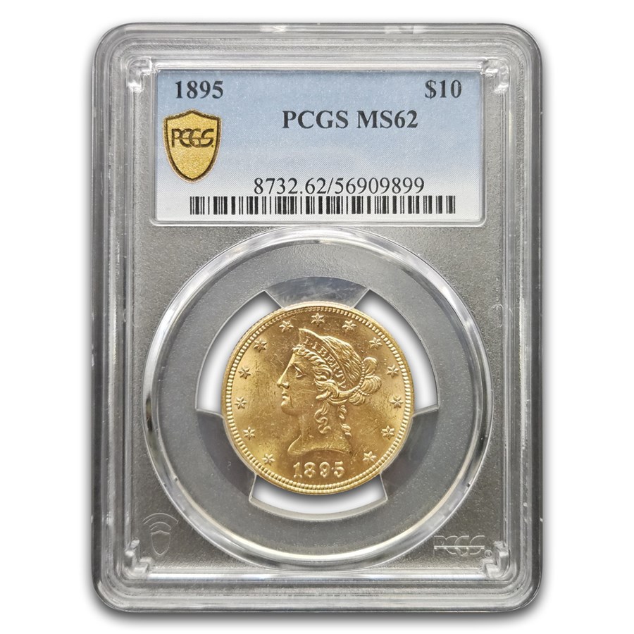 1895 $10 Liberty Gold Eagle MS-62 PCGS