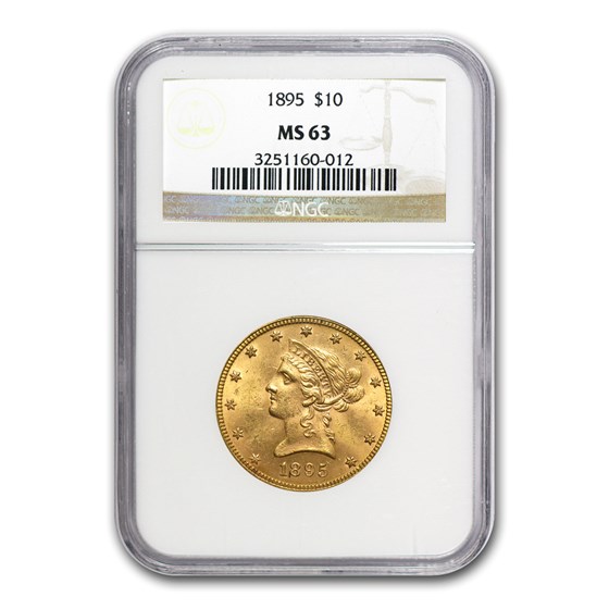 1895 $10 Liberty Gold Eagle MS-63 NGC 1895 $10 Liberty Gold Eagle MS-63 NGC
