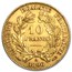 1895-1899 France Gold 10 Francs Late Head Ceres Avg Circ