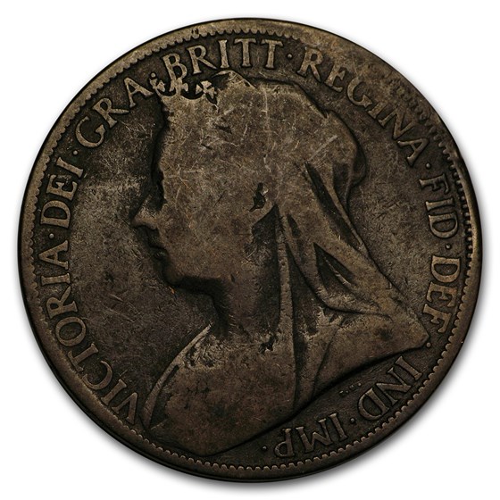 1895-1901 GB Victoria Veil Head Penny Avg Circ (Random date) 1895-1901 GB Victoria Veil Head Penny Avg Circ (Random date)