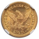 1895 $2.50 Liberty Gold Quarter Eagle MS-66 NGC