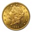 1895 $20 Liberty Gold Double Eagle BU PCGS (Prospector Label)