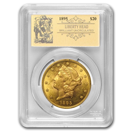 1895 $20 Liberty Gold Double Eagle BU PCGS (Prospector Label) 1895 $20 Liberty Gold Double Eagle BU PCGS (Prospector Label)