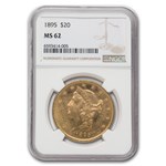 1895 $20 Liberty Gold Double Eagle MS-62 NGC