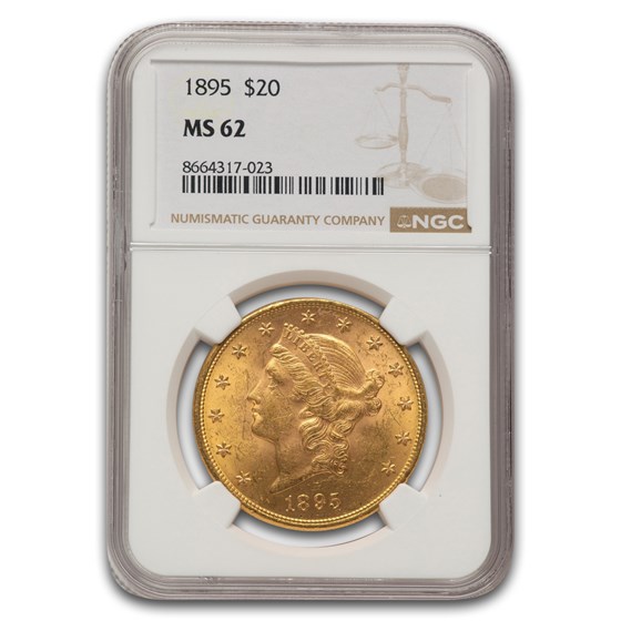 1895 $20 Liberty Gold Double Eagle MS-62 NGC