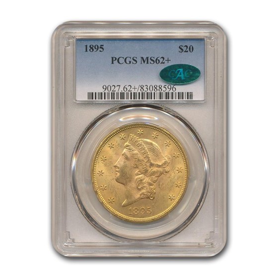 1895 $20 Liberty Gold Double Eagle MS-62+ PCGS CAC 1895 $20 Liberty Gold Double Eagle MS-62+ PCGS CAC