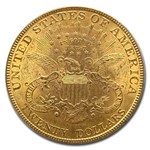 1895 $20 Liberty Gold Double Eagle MS-62 PCGS CAC