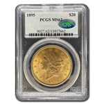 1895 $20 Liberty Gold Double Eagle MS-62 PCGS CAC