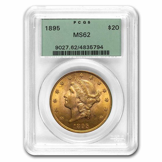 1895 $20 Liberty Gold Double Eagle MS-62 PCGS (OGH) 1895 $20 Liberty Gold Double Eagle MS-62 PCGS (OGH)