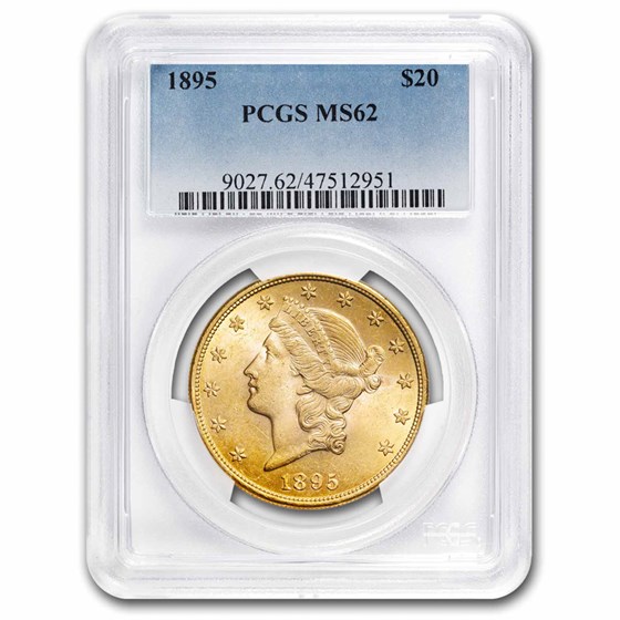 1895 $20 Liberty Gold Double Eagle MS-62 PCGS 1895 $20 Liberty Gold Double Eagle MS-62 PCGS