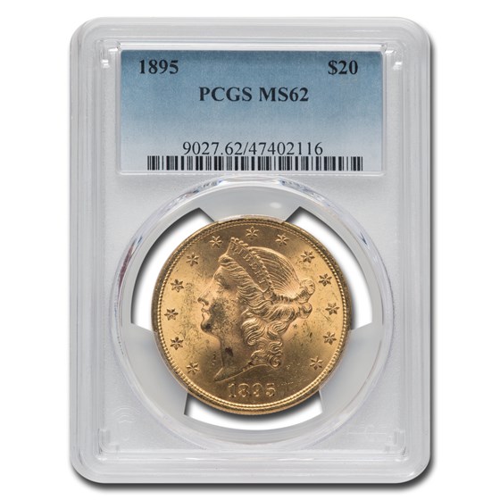 1895 $20 Liberty Gold Double Eagle MS-62 PCGS 1895 $20 Liberty Gold Double Eagle MS-62 PCGS