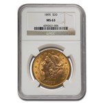 1895 $20 Liberty Gold Double Eagle MS-63 NGC