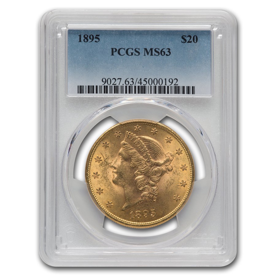 1895 $20 Liberty Gold Double Eagle MS-63 PCGS