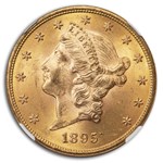 1895 $20 Liberty Gold Double Eagle MS-64 NGC