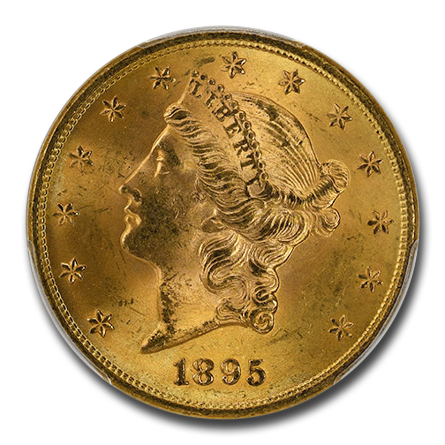 江戸　十手　在銘　貴重　R75-2 1895 (None) Phil Liberty Head Double Eagle Value - APMEX